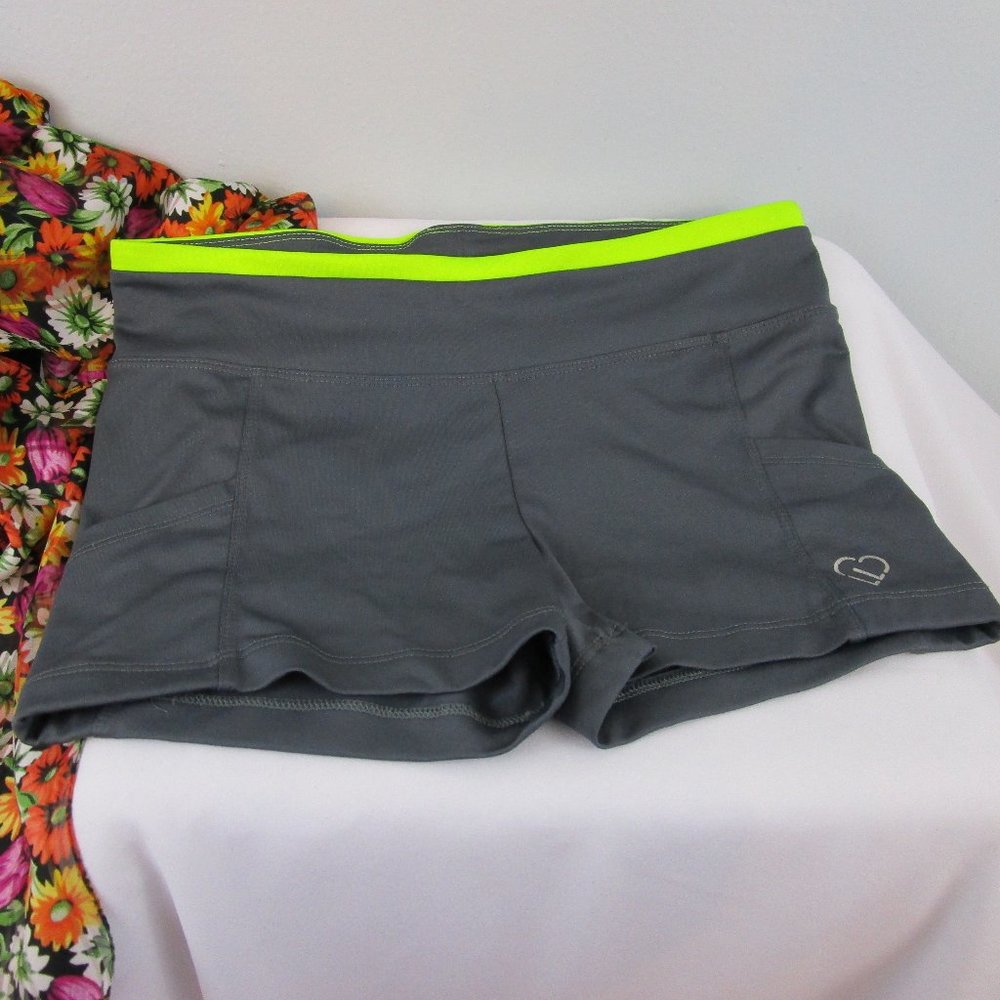 🌻HP🌻Aeropostale Gray/Neon Yellow Athletic Shorts